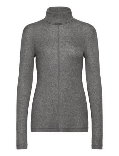 Eve - Soft Wool Tops Knitwear Turtleneck Grey Day Birger Et Mikkelsen