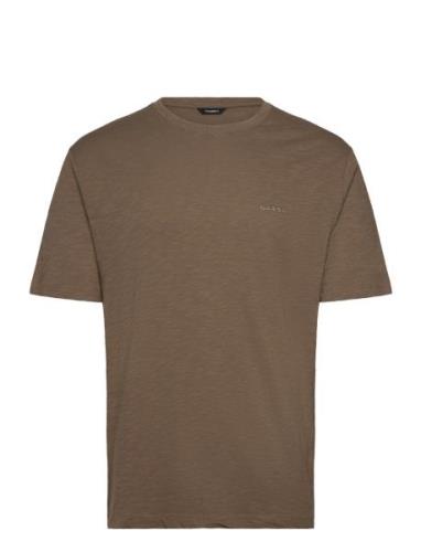 Pure Ss Tops T-shirts Short-sleeved Brown Gabba