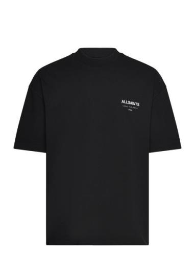 Underground Ss Crew Tops T-shirts Short-sleeved Black AllSaints