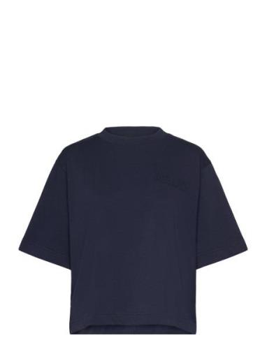 Jian Tops T-shirts & Tops Short-sleeved Navy Baum Und Pferdgarten