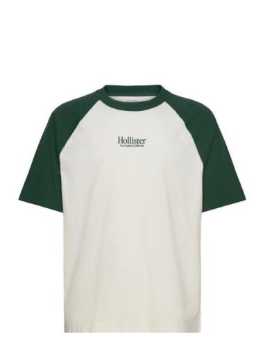 Hco. Guys Graphics Tops T-shirts Short-sleeved Green Hollister