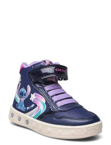 J Skylin Girl Høye Sneakers Blue GEOX