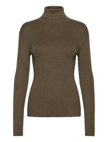 Anem Sbbbatildas Knit Tops Knitwear Turtleneck Brown Bruuns Bazaar