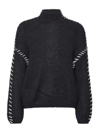 Vichoca New L/S Knit Pullover Tops Knitwear Turtleneck Black Vila