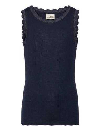 Top Tops T-shirts Sleeveless Navy Sofie Schnoor Young