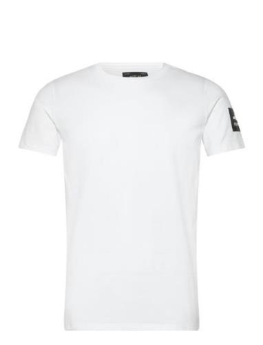 T-Shirt Regular_Slim Tops T-shirts Short-sleeved White Replay