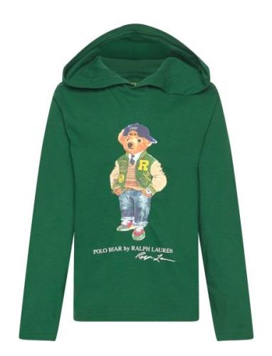 Polo Bear Cotton Jersey Hooded Tee Tops Sweat-shirts & Hoodies Hoodies...