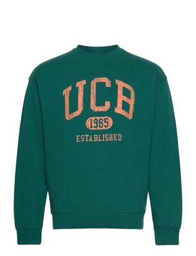 Sweater L/S Tops Sweat-shirts & Hoodies Sweat-shirts Green United Colo...