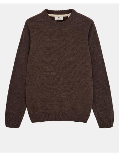 Aksune Chenille Knit Tops Knitwear Round Necks Brown Anerkjendt