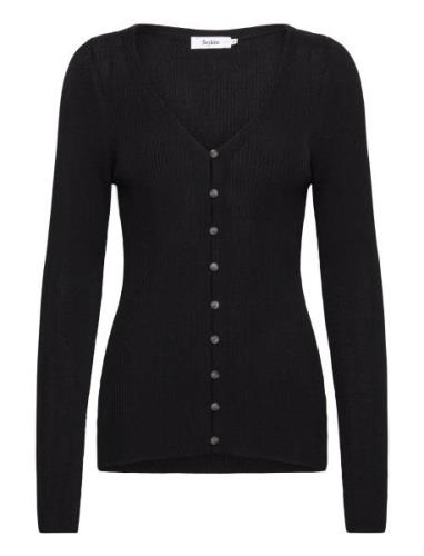 Perline Cardigan Tops Knitwear Cardigans Black Stylein