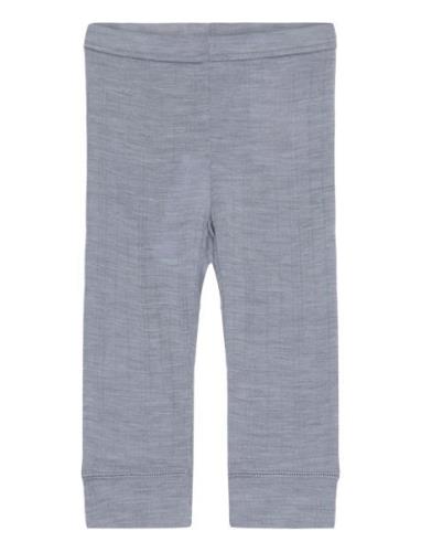 Nbmwang Wool Needle Longjohn Solid Noos Bottoms Leggings Blue Name It