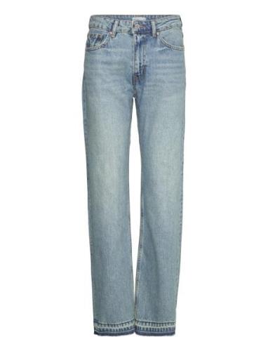 Full Length Jeans Bottoms Jeans Straight-regular Blue Gina Tricot