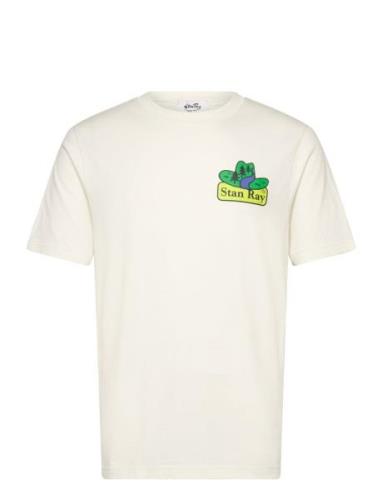 Tejas Stack Tee Designers T-shirts Short-sleeved White Stan Ray