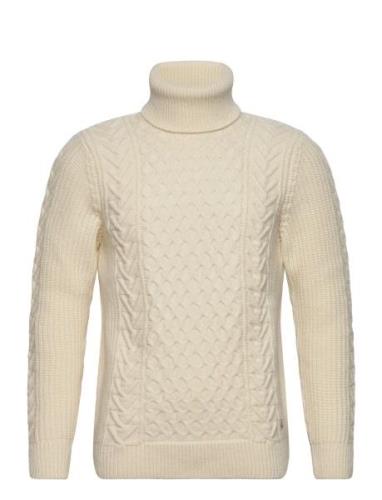 Turtle Neck Sweater Héritage Tops Knitwear Turtlenecks Cream Armor Lux