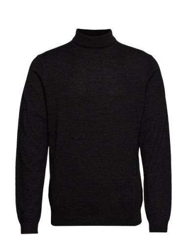 Cfkonrad Merino Roll Neck Knit Tops Knitwear Turtlenecks Black Casual ...