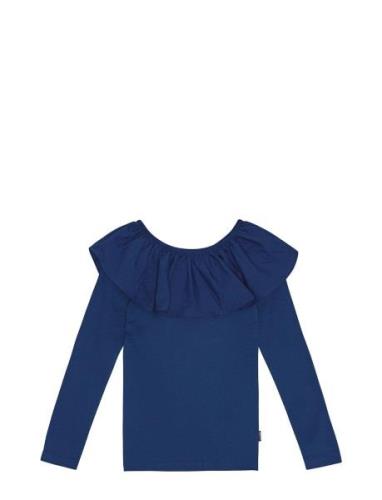 Renate Tops T-shirts Long-sleeved T-shirts Navy Molo