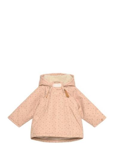 Nbfgerda Padded Loose Jacket Aop Fo Lil Fôret Jakke Pink Lil'Atelier