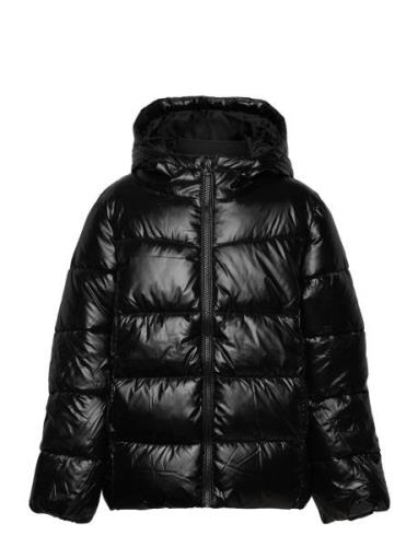 Nlnmaya Puffer Jacket Fôret Jakke Black LMTD