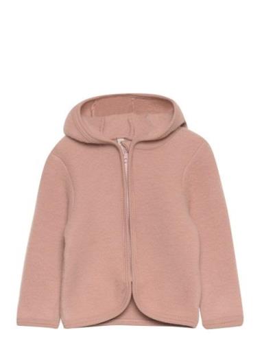 Jacket Ears Wool Fleece Outerwear Fleece Outerwear Fleece Jackets Pink...