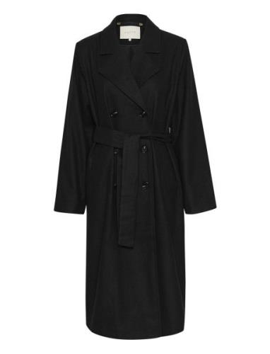 Kafanny Long Coat Outerwear Coats Winter Coats Black Kaffe