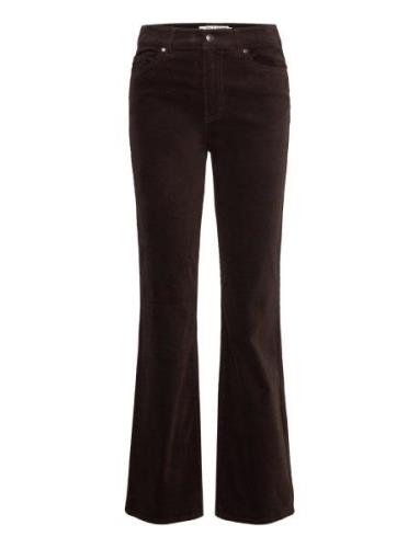 Pzsally Uhw Pant Bottoms Jeans Flares Brown Pulz Jeans