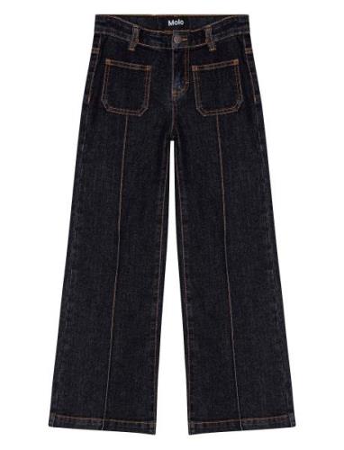 Adina Bottoms Jeans Wide Jeans Navy Molo