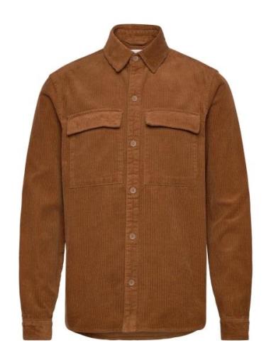 Utility Shirt Tops Overshirts Brown Revolution