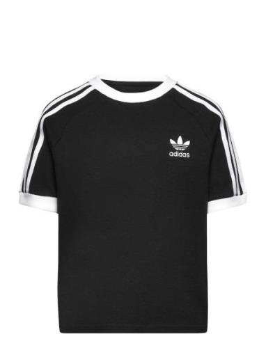 3 Stripe Tee Sport T-shirts Short-sleeved Black Adidas Originals