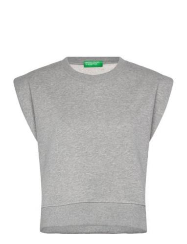 Sleeveless Sweater Tops T-shirts & Tops Sleeveless Grey United Colors ...