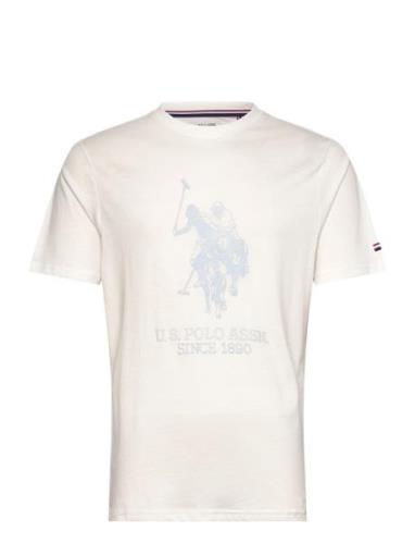 Kalle Rel Sj Uspa M Tee Tops T-shirts Short-sleeved White U.S. Polo As...