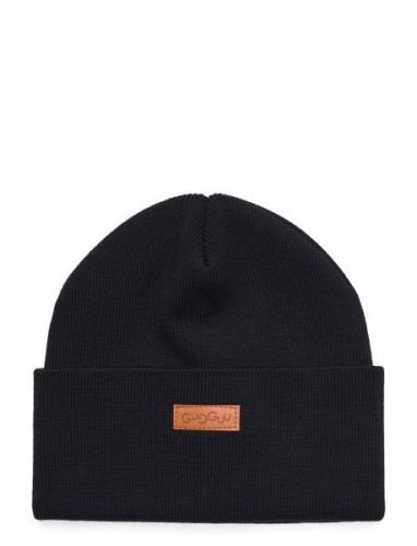 Merino Basic Beanie Accessories Headwear Hats Beanie Black Gugguu