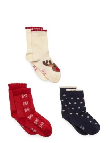 3-Pack Socks Strømper Non-slip Multi/patterned Minymo