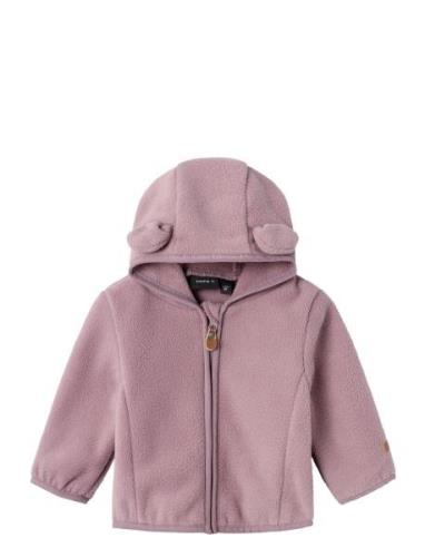 Nbnmeeko Fleece Jacket Outerwear Fleece Outerwear Fleece Jackets Pink ...