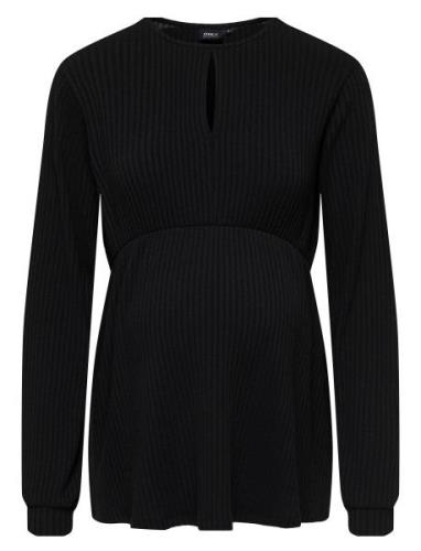 Olmmalaya L/S O-Neck Top Jrs Tops Knitwear Jumpers Black Only Maternit...