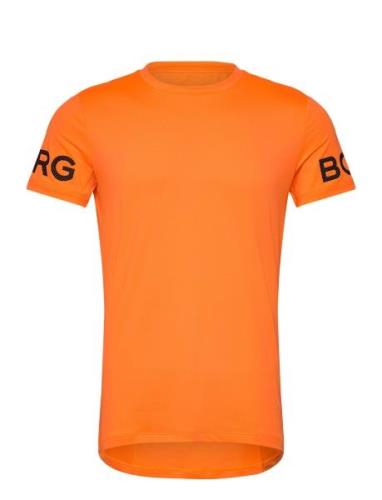 Borg T-Shirt Sport T-shirts Short-sleeved Orange Björn Borg