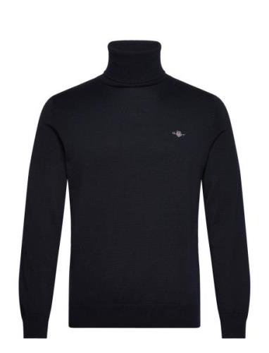 Classic Cotton Rollerneck Tops Knitwear Turtlenecks Navy GANT