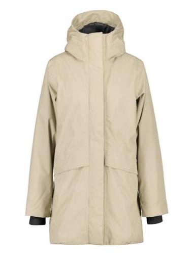 Cajsa Wns Parka 6 Outerwear Rainwear Rain Coats Beige Didriksons