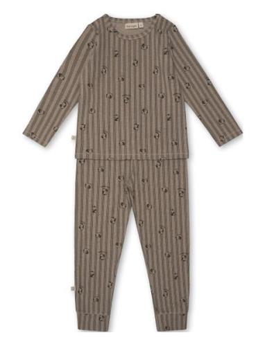 Melvin Homewear Set Pyjamas Sett Brown That's Mine