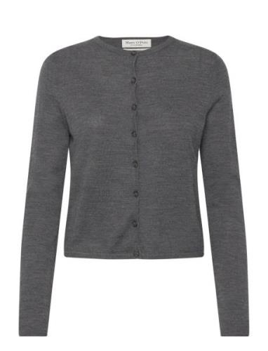 Cardigans Long Sleeve Tops Knitwear Cardigans Grey Marc O'Polo