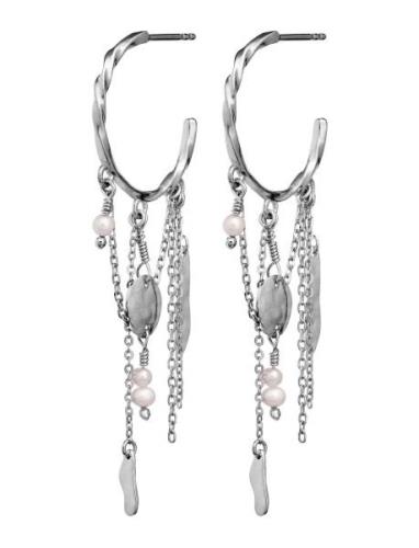 Notus Earrings Accessories Jewellery Earrings Hoops Silver Maanesten