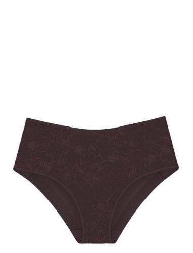 Amourette Charm T Maxi02 Lingerie Panties High Waisted Panties Burgund...