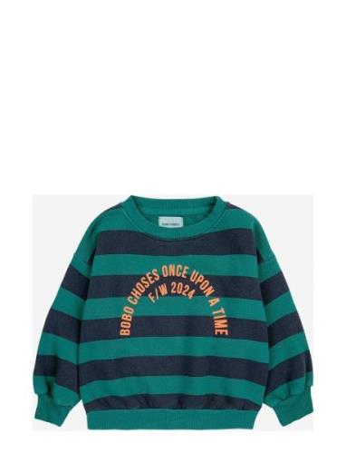 Bobo Circle Stripes Sweatshirt Tops Sweat-shirts & Hoodies Sweat-shirt...