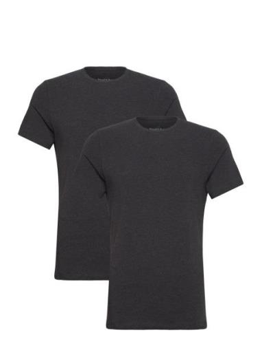 2-Pack Crew Neck Tops T-shirts Short-sleeved Grey Bread & Boxers