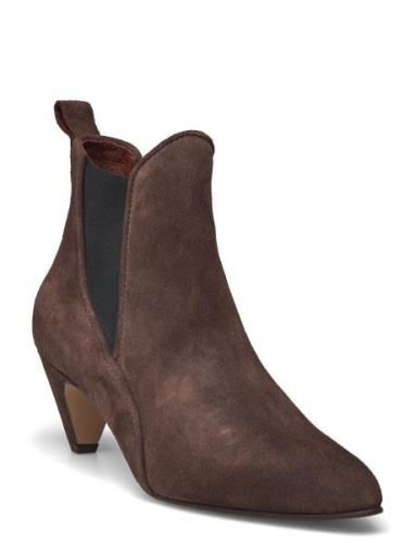 Rikley Shoes Boots Ankle Boots Ankle Boots With Heel Brown Anonymous C...