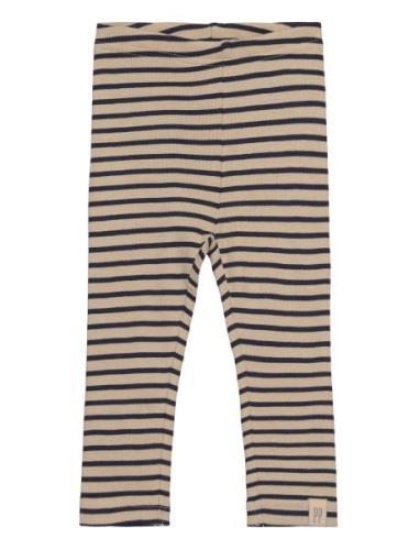 Legging Modal Striped Bottoms Leggings Navy Petit Piao