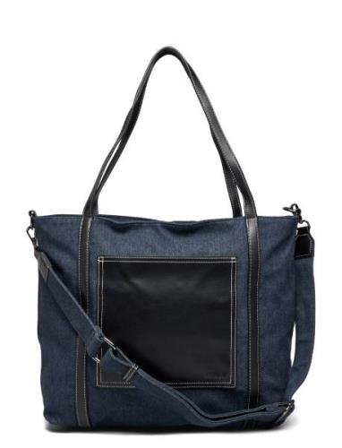 Miles Denim Shopper Veske Blue HVISK