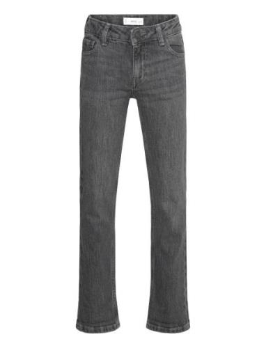 Straight Jeans With Turn-Up Bottoms Jeans Regular Jeans Grey Mango