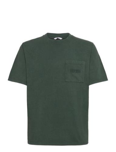 Nb Over Dyed Pocket T Shirt Green Designers T-shirts Short-sleeved Gre...