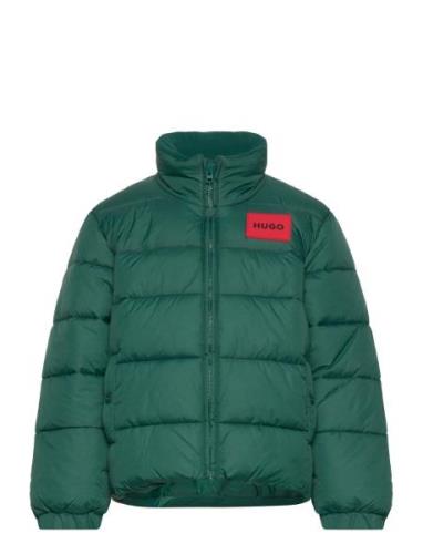 Puffer Jacket Fôret Jakke Green Hugo Kids