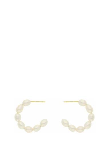 Maya Accessories Jewellery Earrings Hoops White Nuni Copenhagen